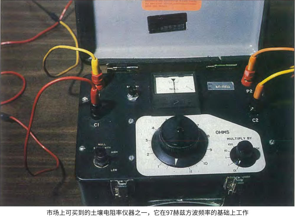 市場上可買到的土壤電阻率儀器之一，它在97赫茲方波頻率的基礎(chǔ)上工作